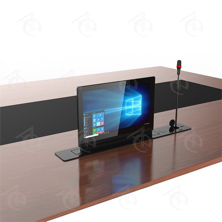 15 '' Retractable 0-90 degree Tilt Saib Nrog Liftable Microphone